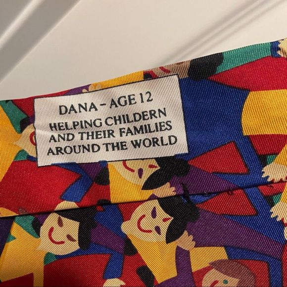 Save the Children Neck Tie Vintage Dennys Helping Families Across America - Picture 3 of 5